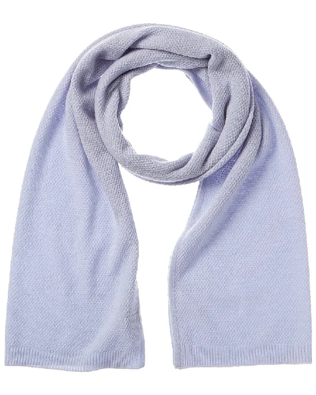 Phenix Lightweight Moss Stitch Cashmere Scarf