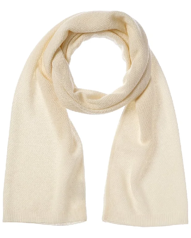 Phenix Lightweight Moss Stitch Cashmere Scarf