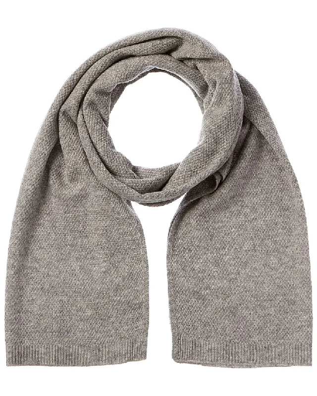 Phenix Lightweight Moss Stitch Cashmere Scarf