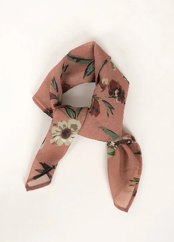 Chelsea Hair Scarf in Pink Floral