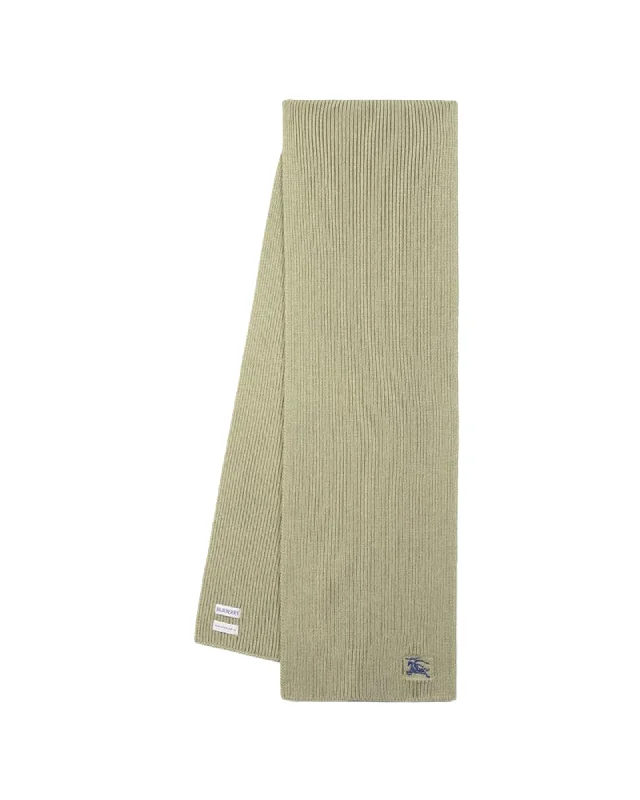 Mu Ribbed Scarf - Burberry - Wool - Beige