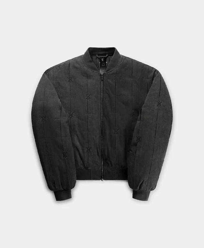 Black Oversized Rasul Bomber