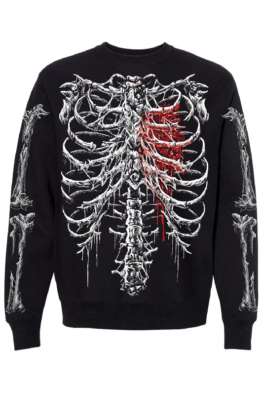 Bleeding Heart Skeleton Sweatshirt