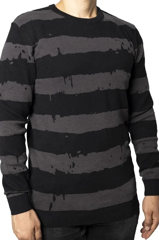 Destroyer Stripe Gray Sweater