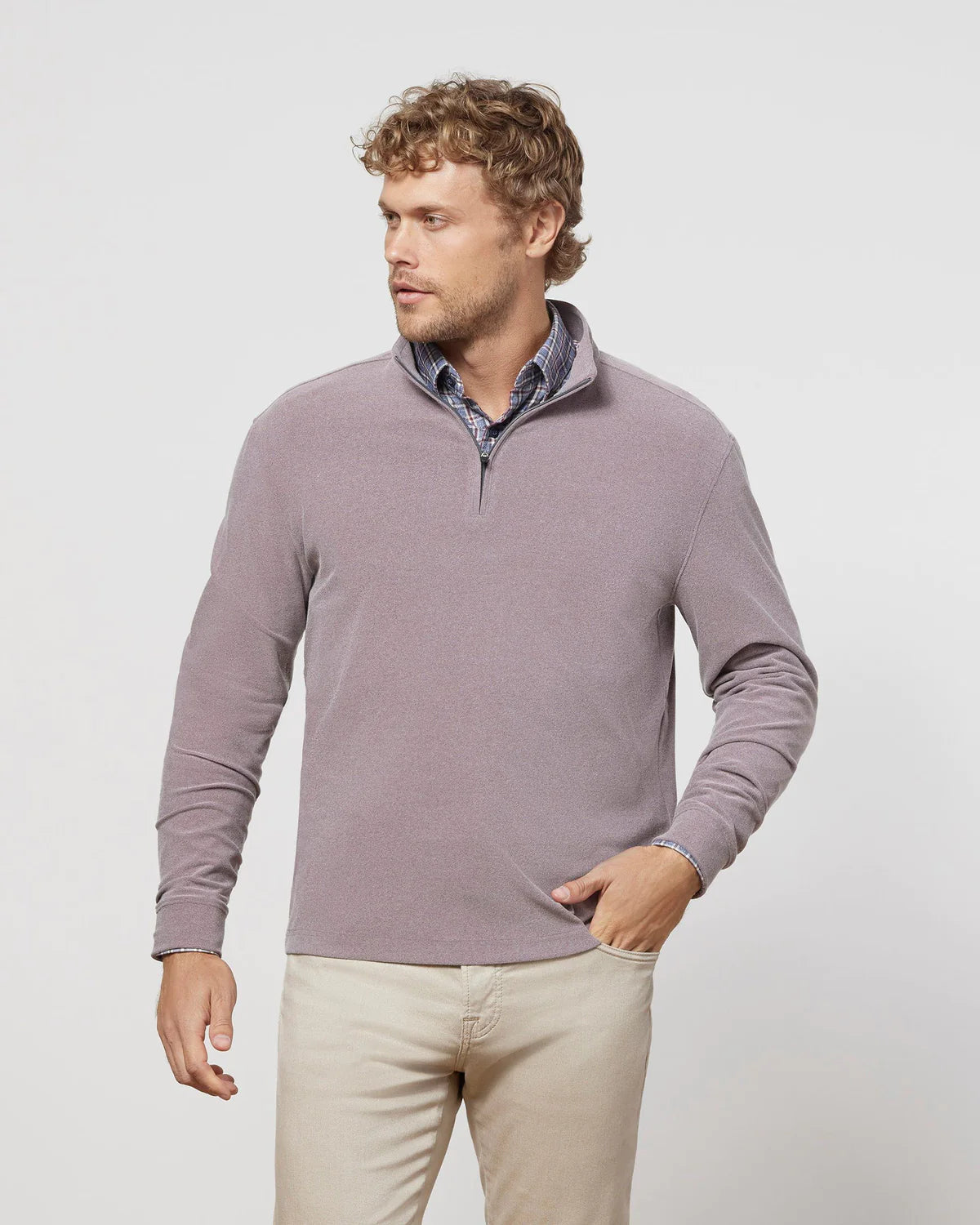 Johnnie-O Brady Microfleece 1/4 Zip Sweater