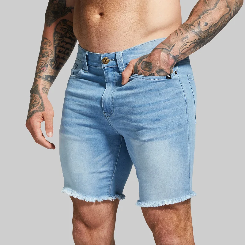 FLEX Stretchy Jort 7" (Light Wash)