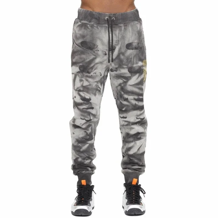 Cult Of Individuality Novelty Sweatpants (Charcoal Tie Dye) 621B11-SP23A