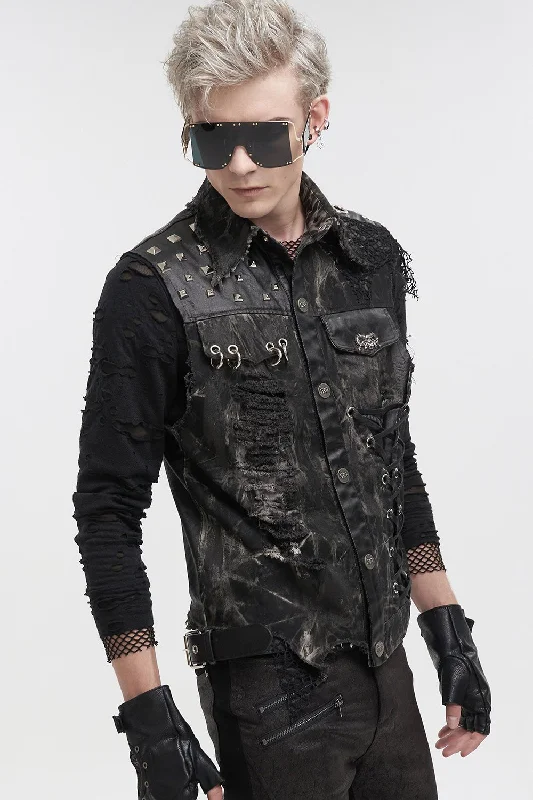 Death Rider Distressed Vest