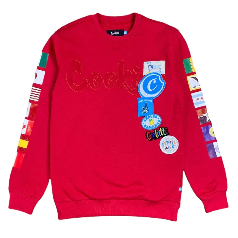 Cookies Award Tour Fleece Crewneck (Red) 1554C5286