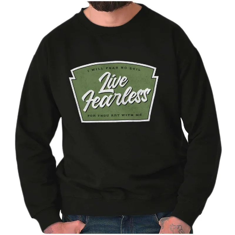 Live Fearless in God Crewneck Sweatshirt