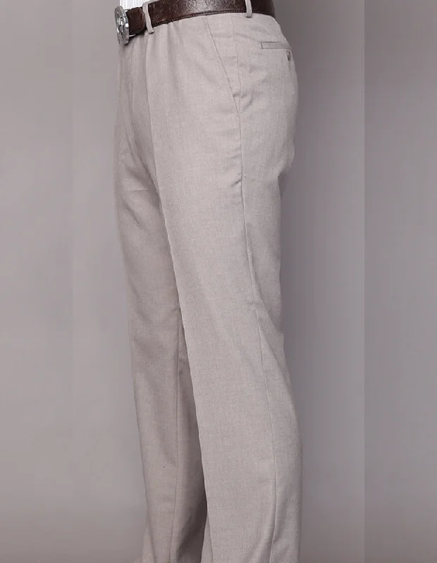 TAN MODERN FIT FLAT FRONT DRESS PANTS