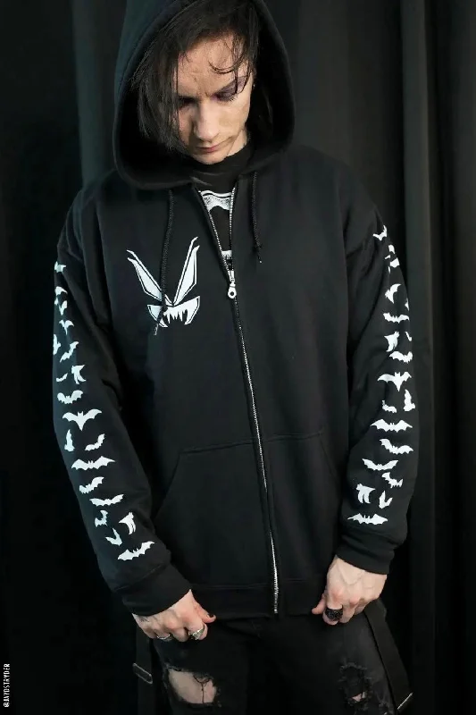 VF Bat Sleeves Zipper Hoodie