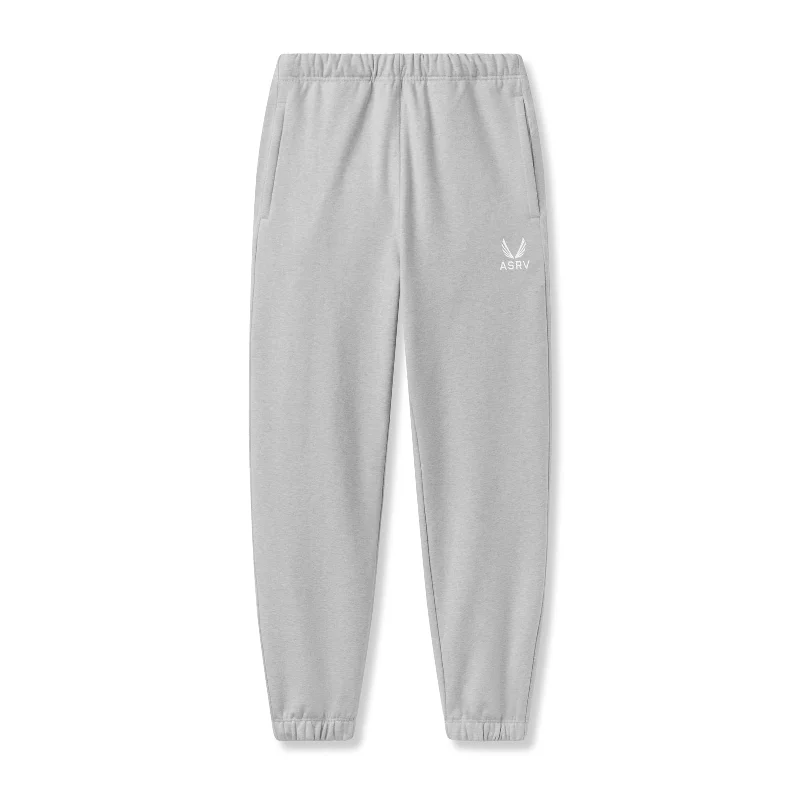 0655. Tech-Terry™ Oversized Sweats - Heather Grey "Emblem"