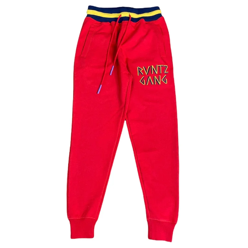 Runtz Chiseled Joggers (Red) 321-36441