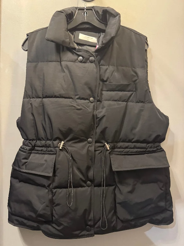 Vest Puffer & Quilted By YILIUBA In Black, Size: 2x