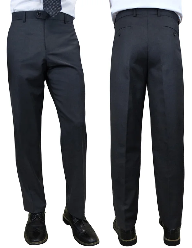 CHARCOAL SLIM FIT DRESS PANTS