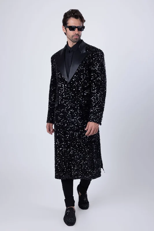 Tovira Sequin Long Coat