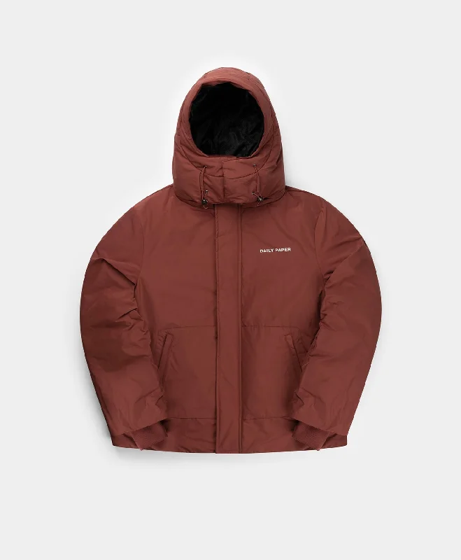 Fiery Brick Red Nuraz Puffer Jacket