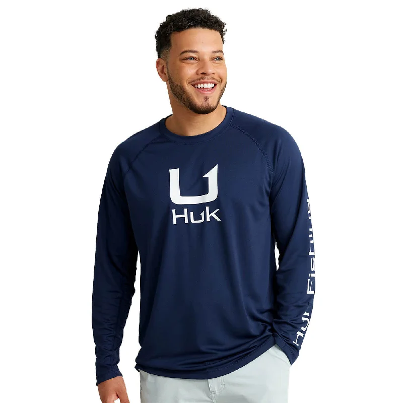 Huk Icon Crew Long Sleeve T-Shirt - Naval Academy