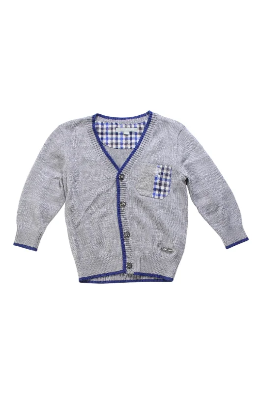 Nicholas & Bears Checkered Pocket Cardigan 12-18M