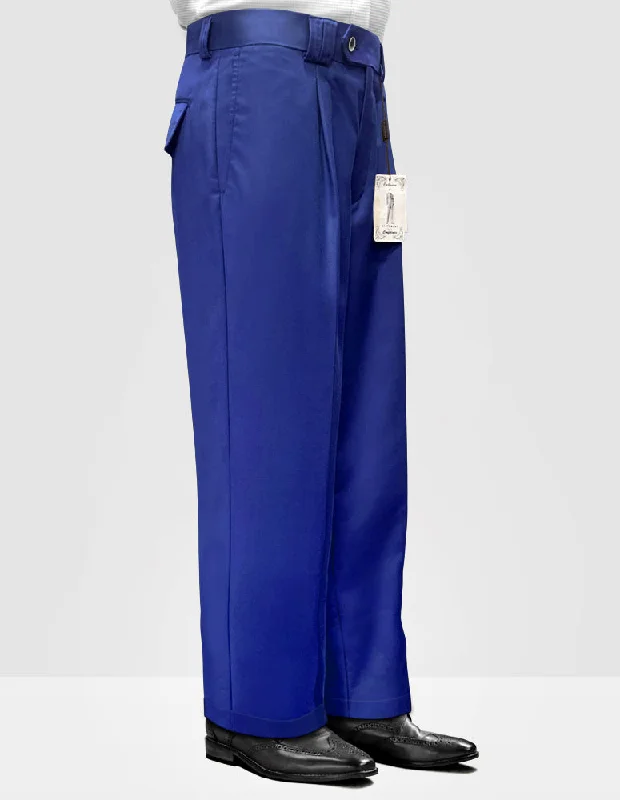 ROYAL BLUE WIDE LEG DRESS PANTS