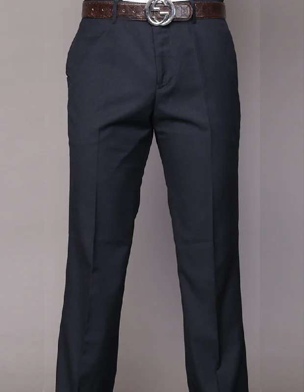 NAVY MODERN FIT FLAT FRONT DRESS PANTS