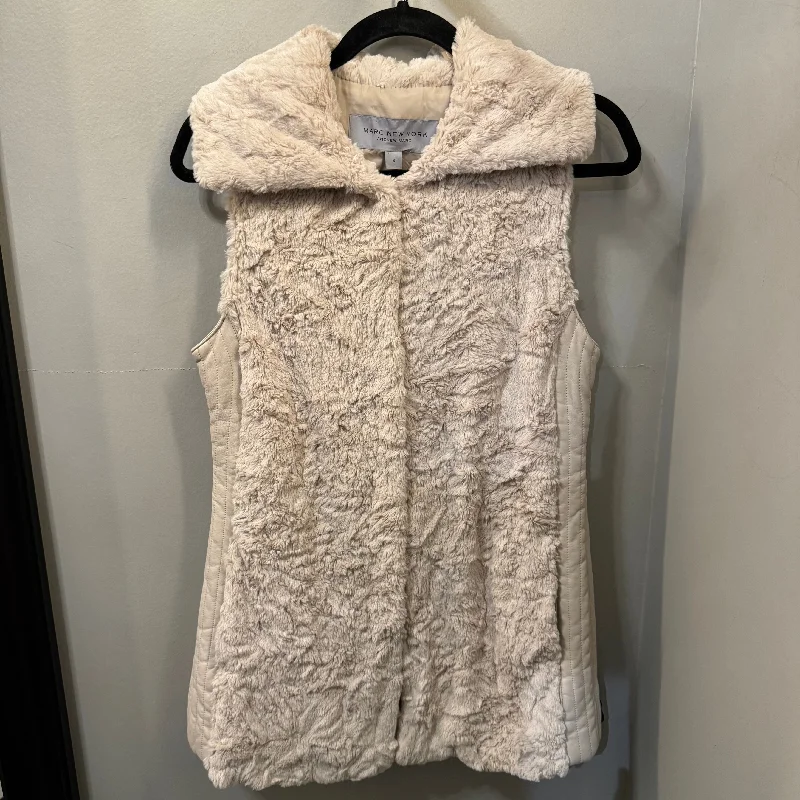 Vest Faux Fur & Sherpa By Marc New York In Tan, Size: S