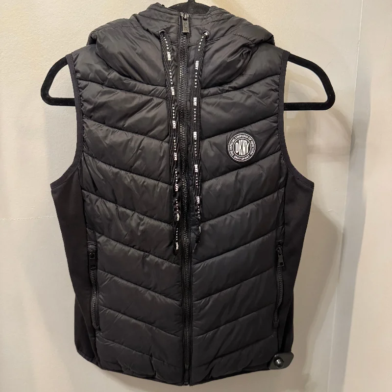 Vest Puffer & Quilted By Dkny In Black, Size: S