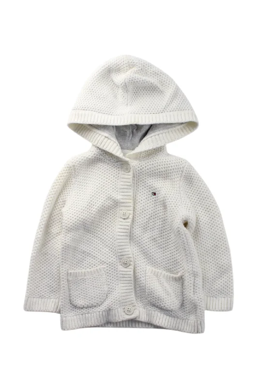 Tommy Hilfiger Hooded Knit Cardigan 3-6M