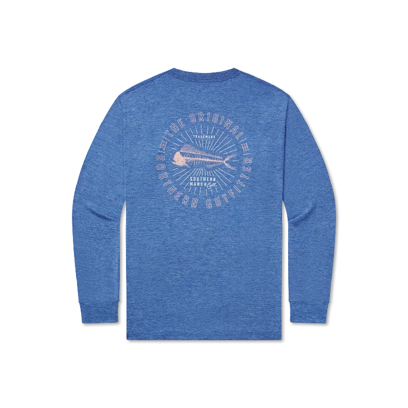 FieldTec™ Heathered Tee - Mahi Circle - Long Sleeve