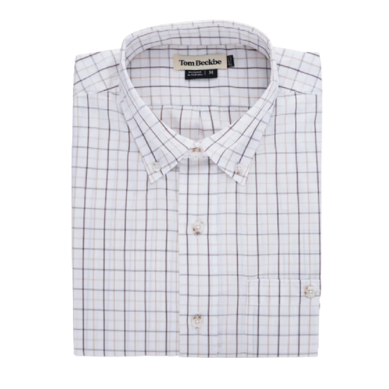 Monroe Poplin Shirt - Branco Beige