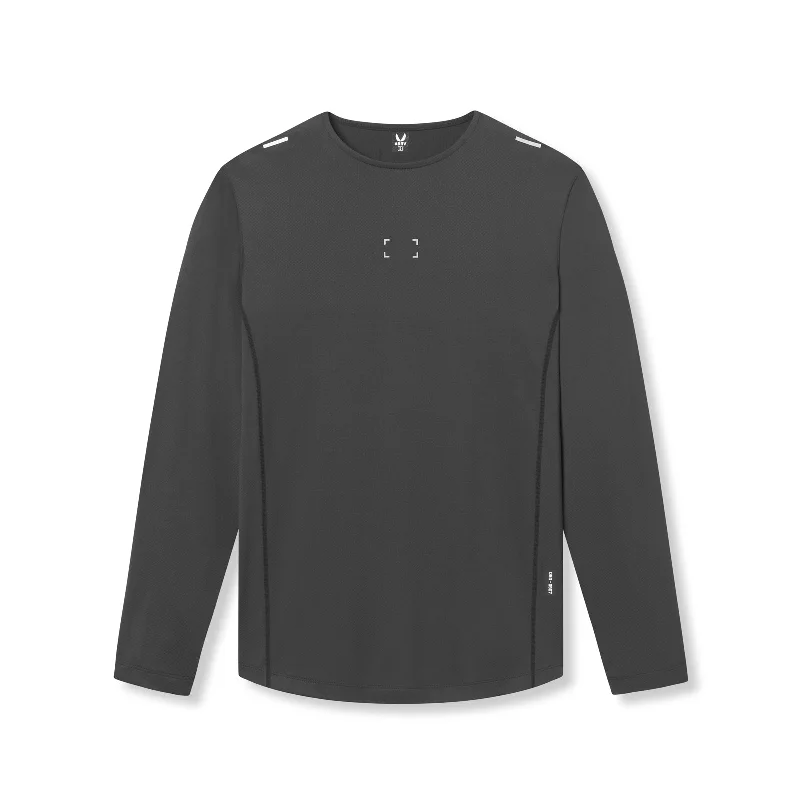 0907. Nano-Mesh Training Long Sleeve - Space Grey "Space Bracket"