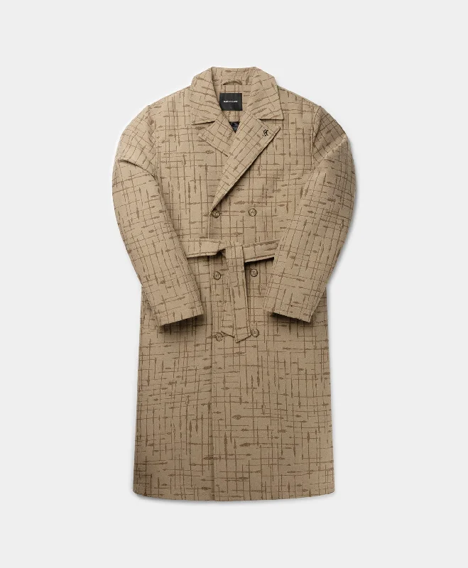 Oxford Beige Rashawn Long Jacket